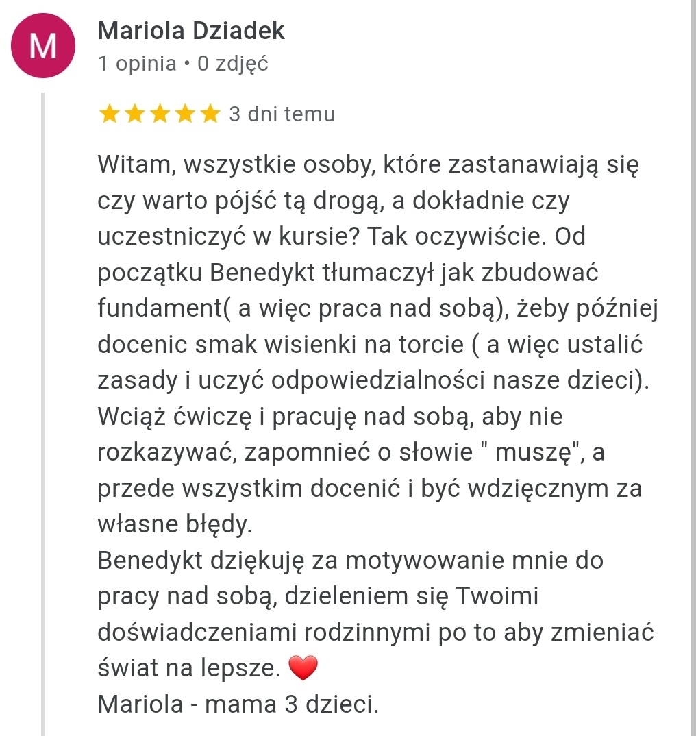Mariola Dziadek Opinia